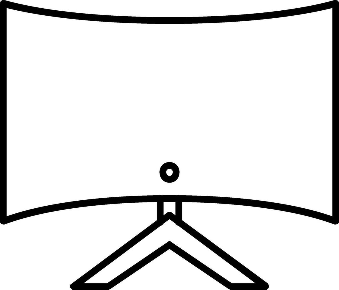 Computer Line Icon vector