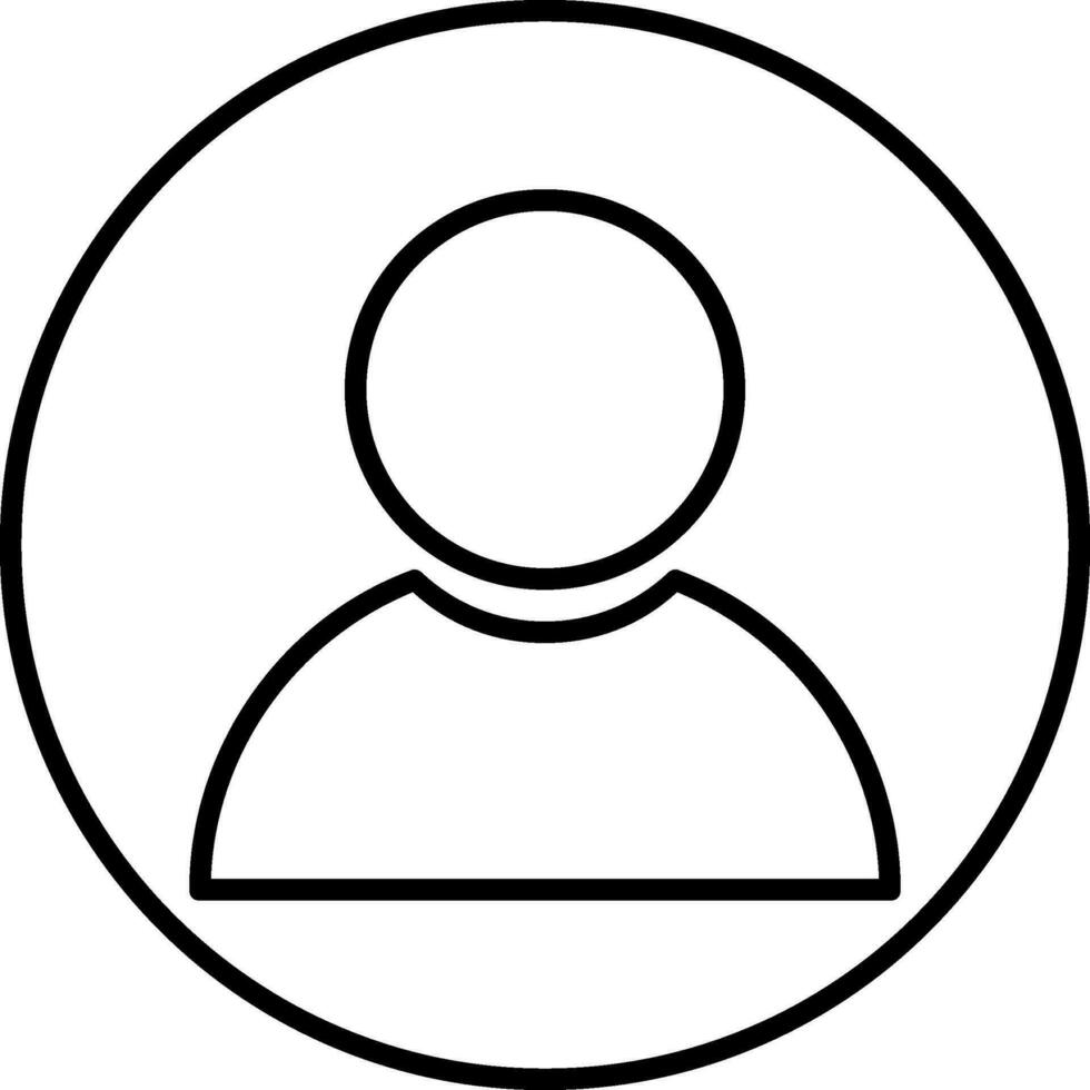 User Line Icon vector