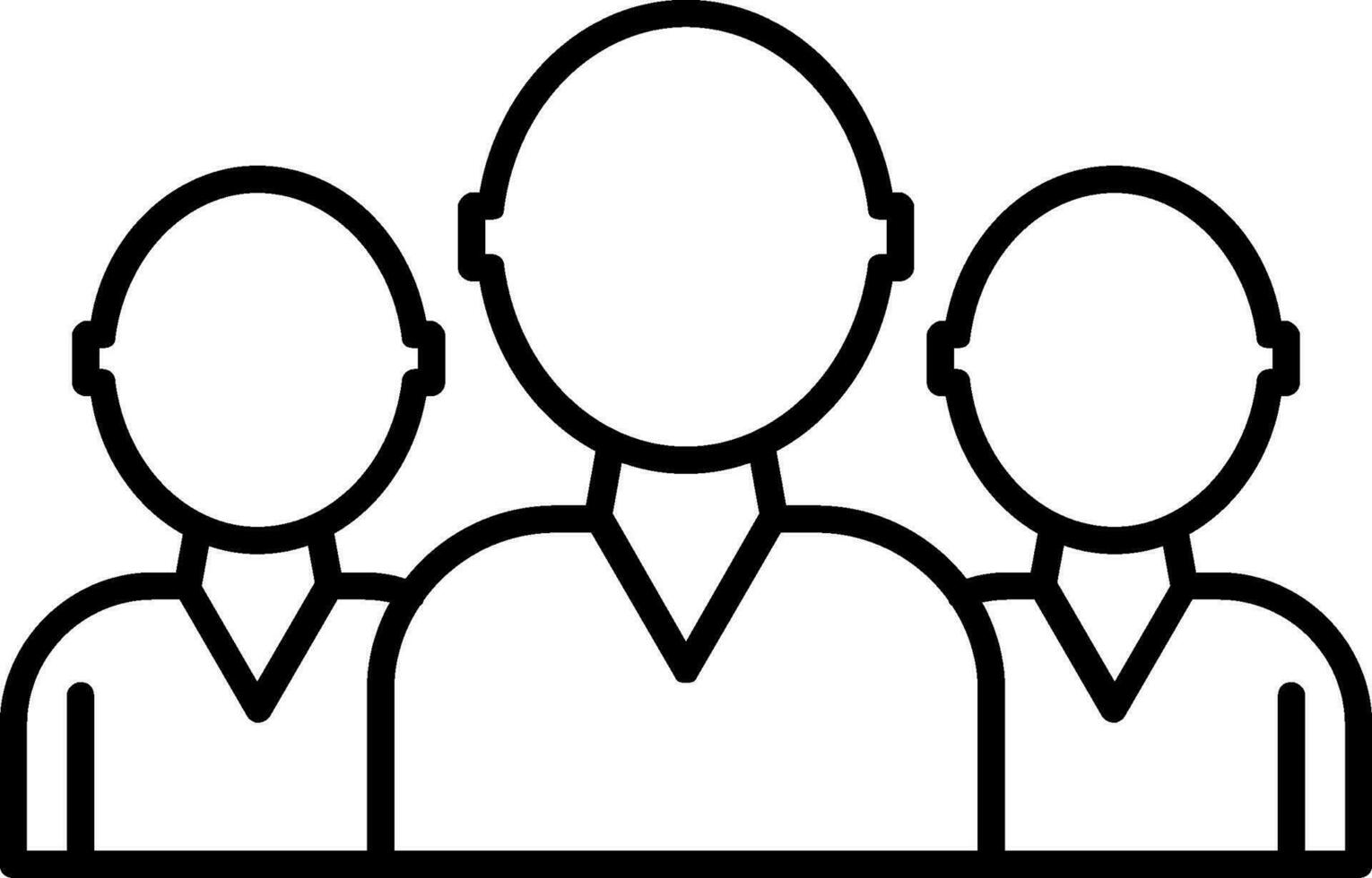 Team Line Icon vector