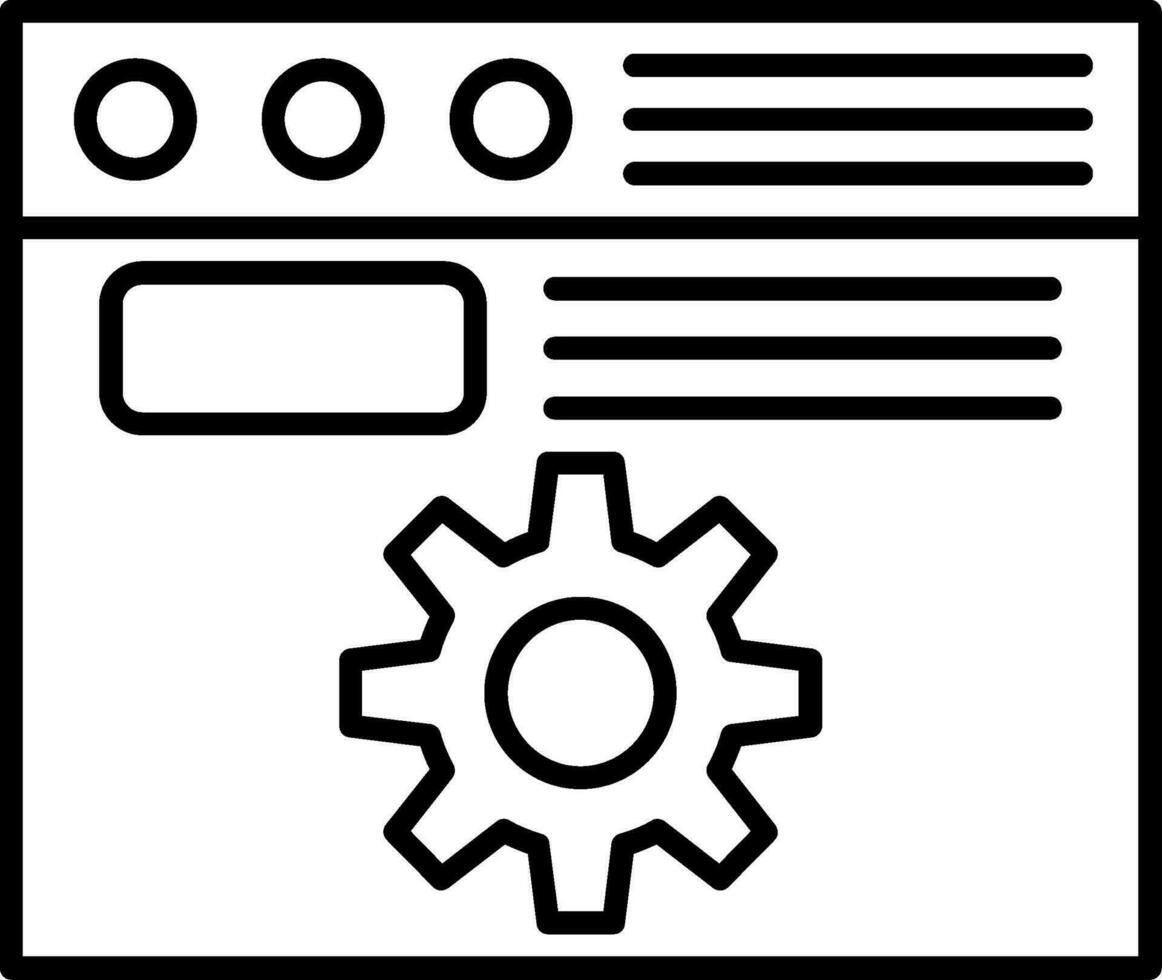 Information Management Line Icon vector