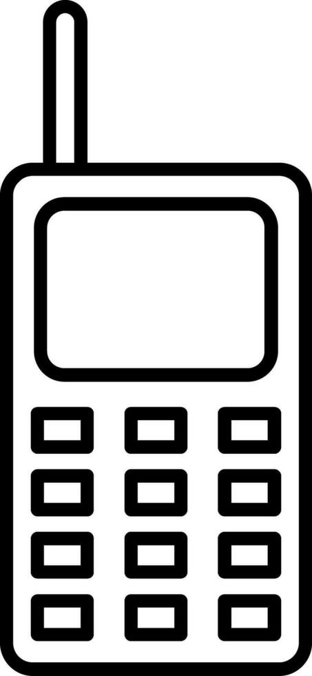 Walkie Talkie Line Icon vector