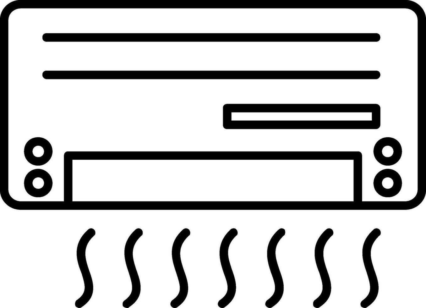 Air Conditioner Line Icon vector