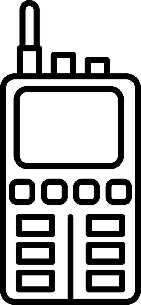 Walkie Talkie Line Icon vector