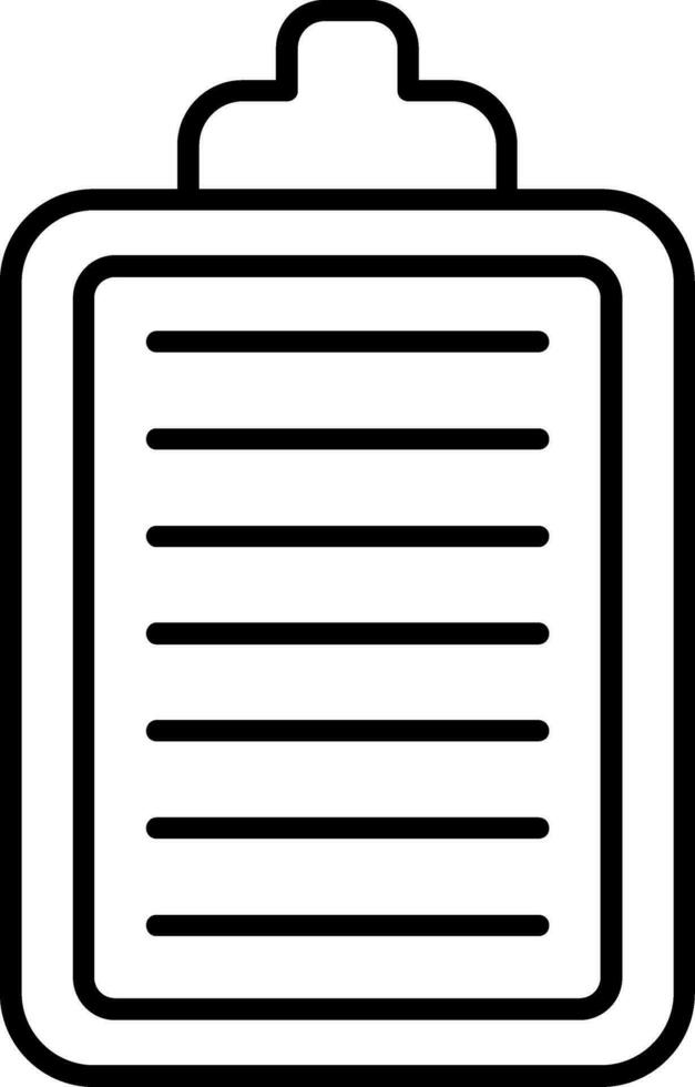 Clipboard Line Icon vector