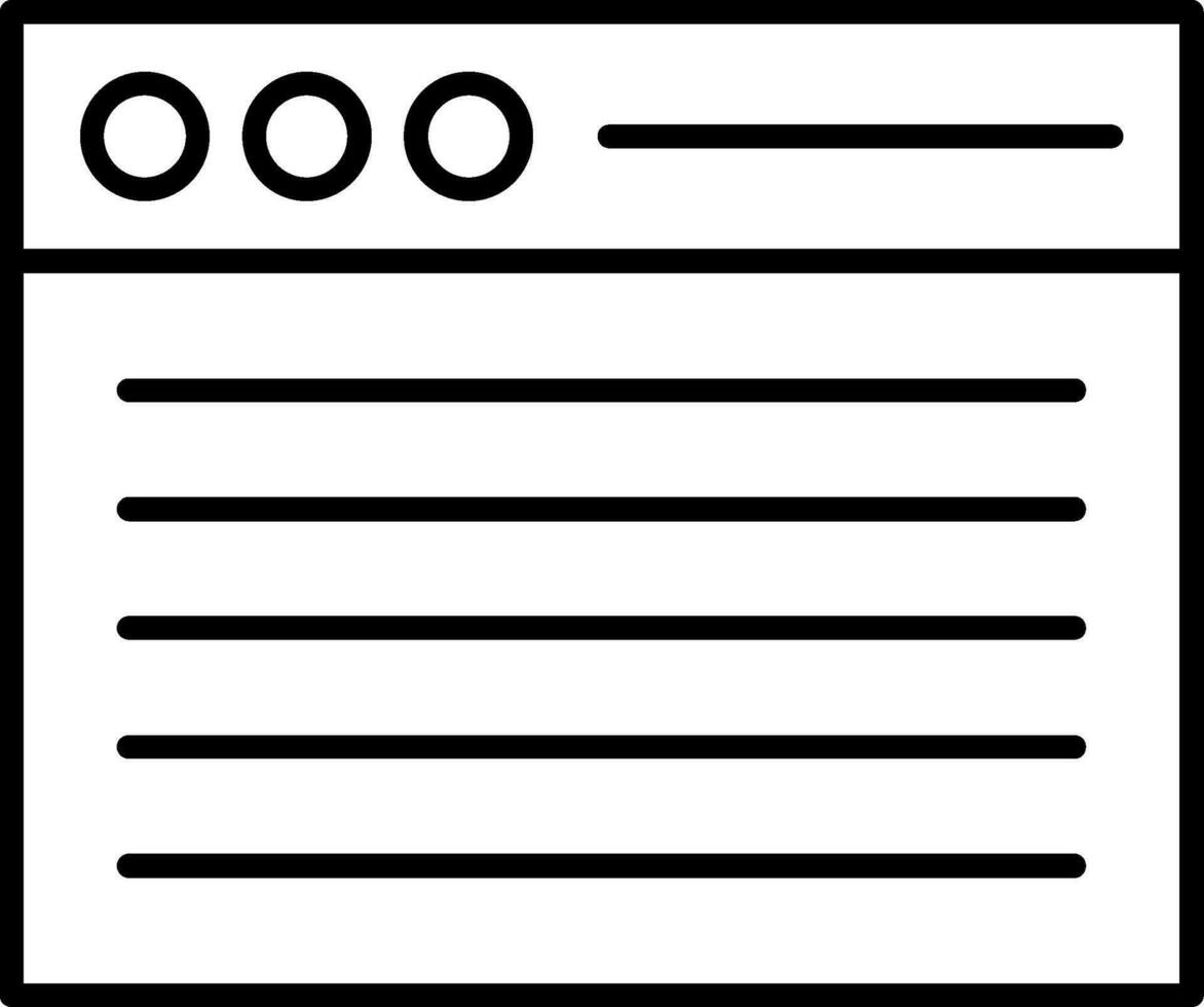 Web Line Icon vector