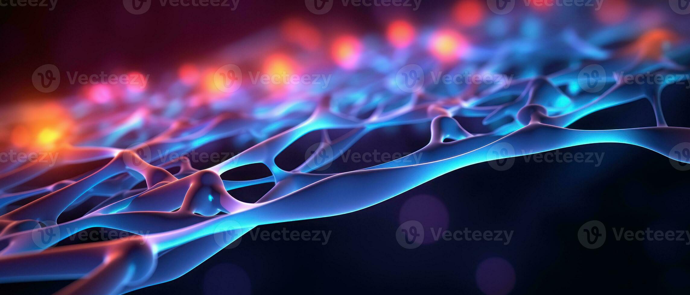 AI generated Explore the microscopic wonders of neural networks with this detailed morphism illustration. photo