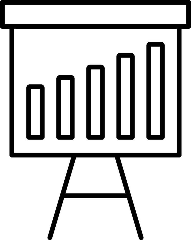 Presentation Line Icon vector