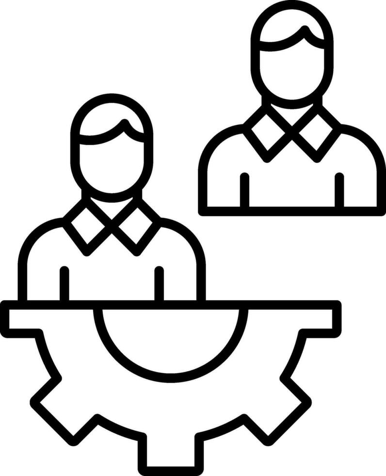 Management Line Icon vector