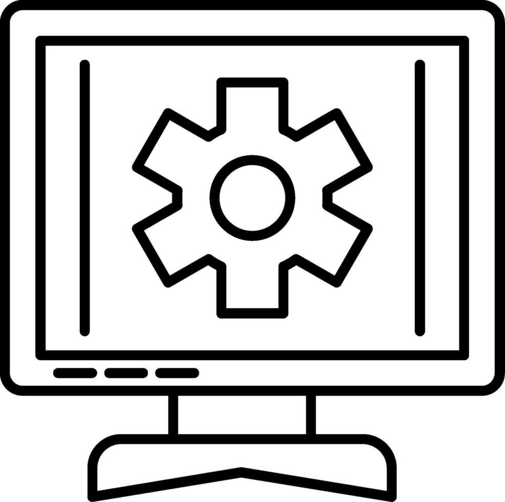 Setting Line Icon vector