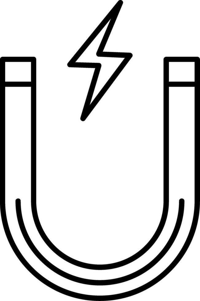 Magnet Line Icon vector