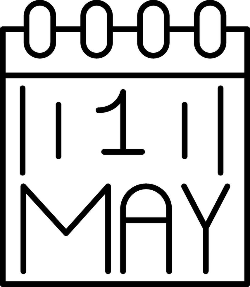 Calendar Line Icon vector