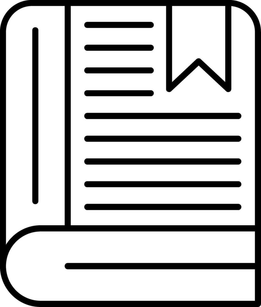 Book Line Icon vector