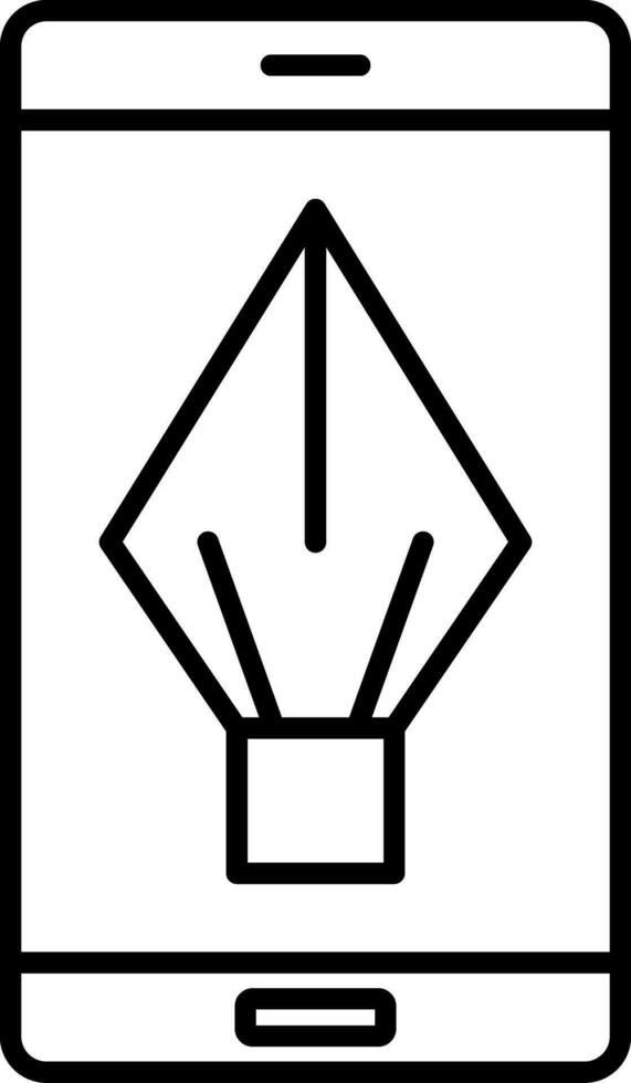 Smartphone Line Icon vector