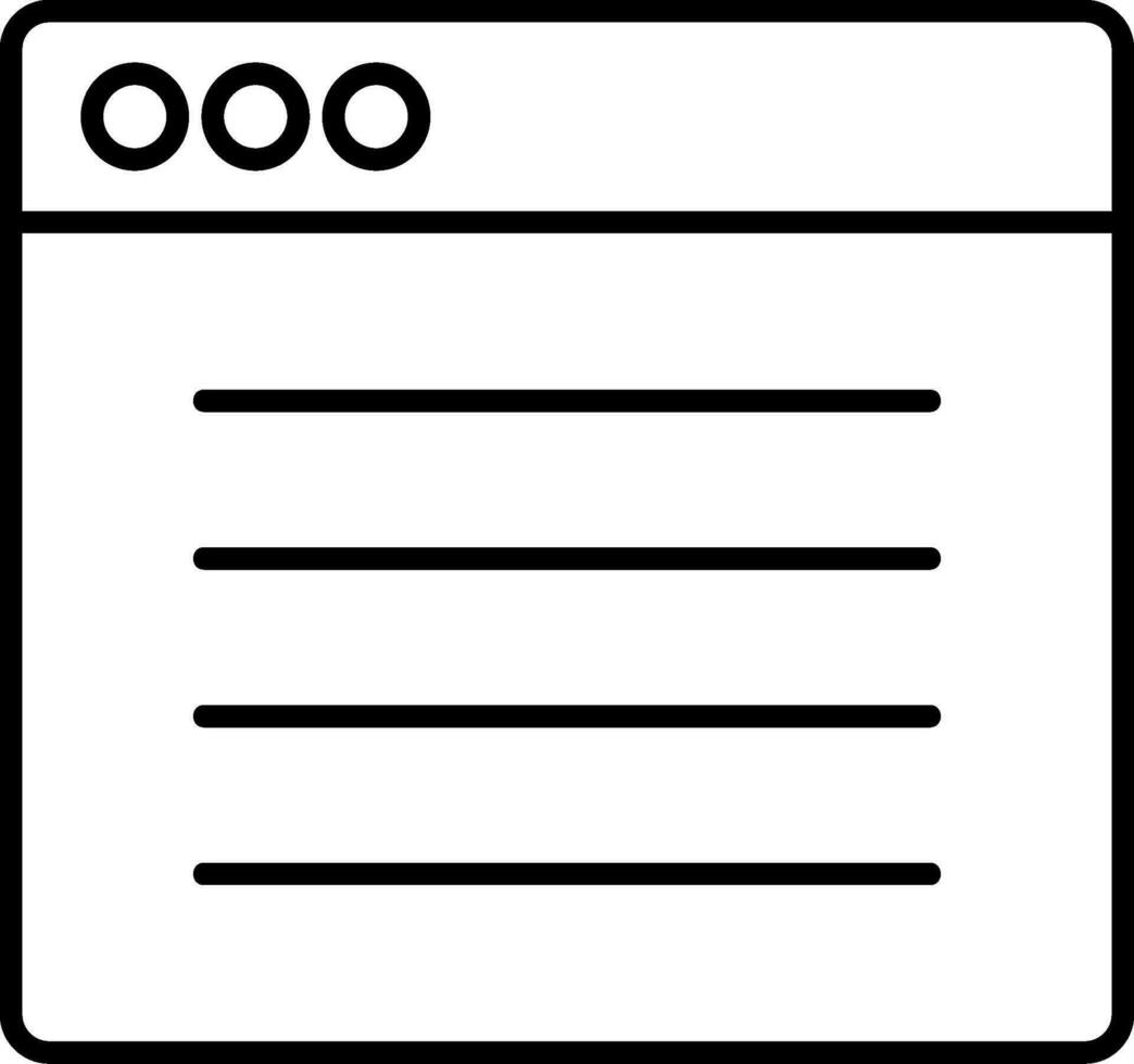 Website Line Icon vector
