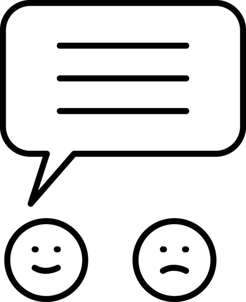 Response Line Icon vector