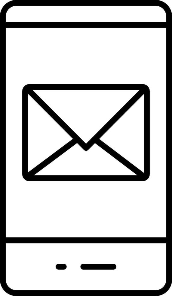 Mail Line Icon vector