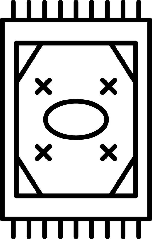 Carpet Line Icon vector