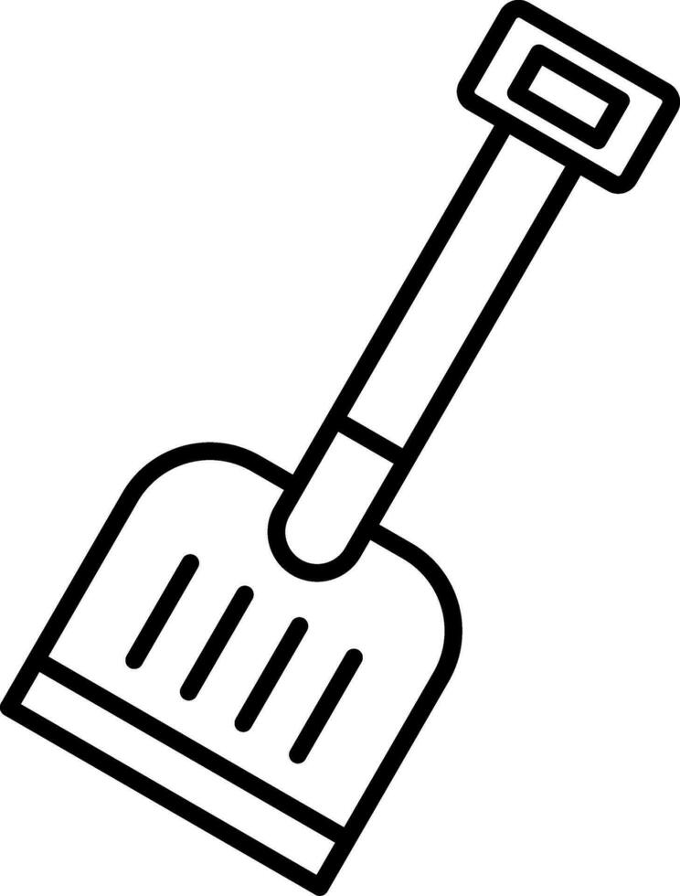 Shovel Line Icon vector