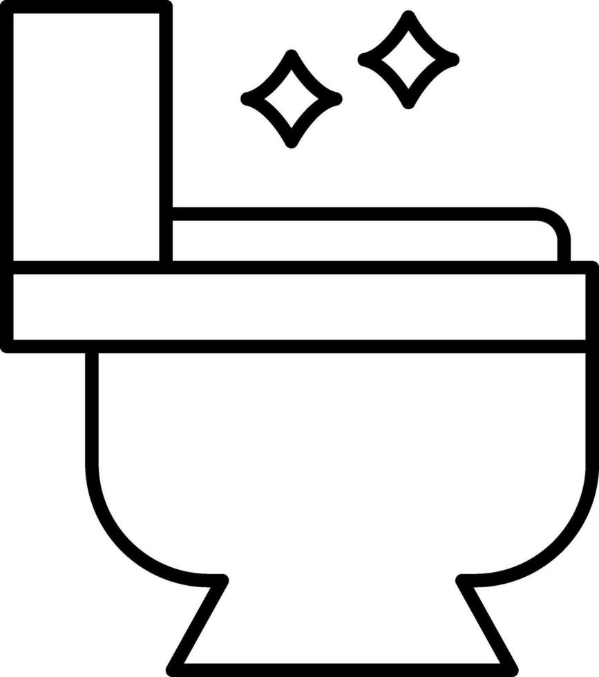 Toilet Line Icon vector