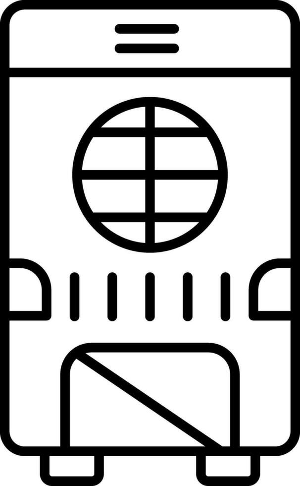 Dehumidifier Line Icon vector