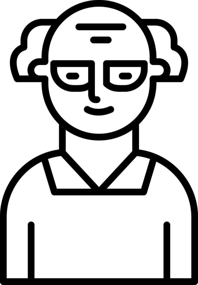 Scientist Line Icon vector