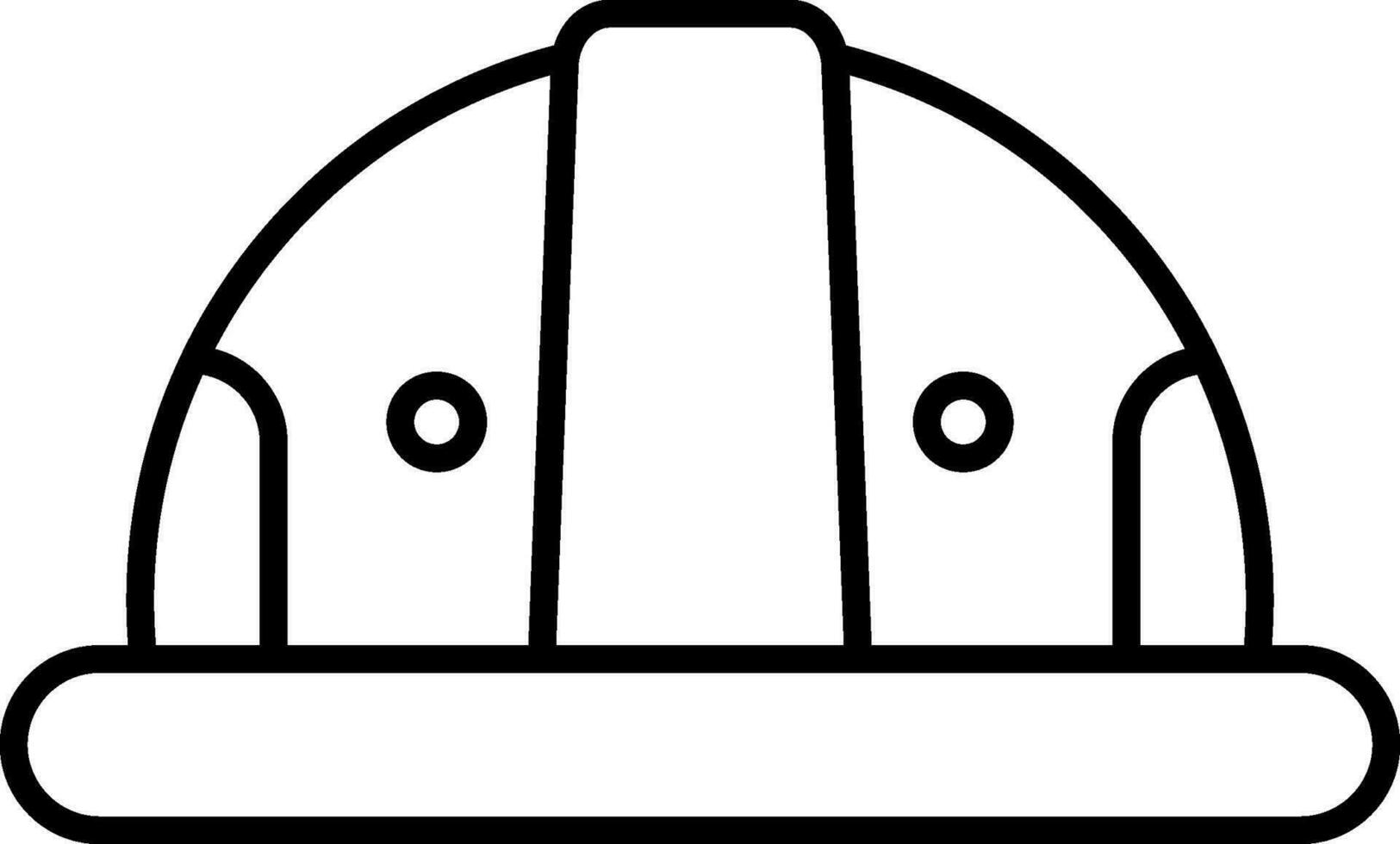 Helmet Line Icon vector