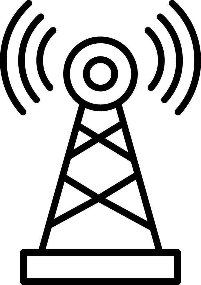 Telecommunications Line Icon vector