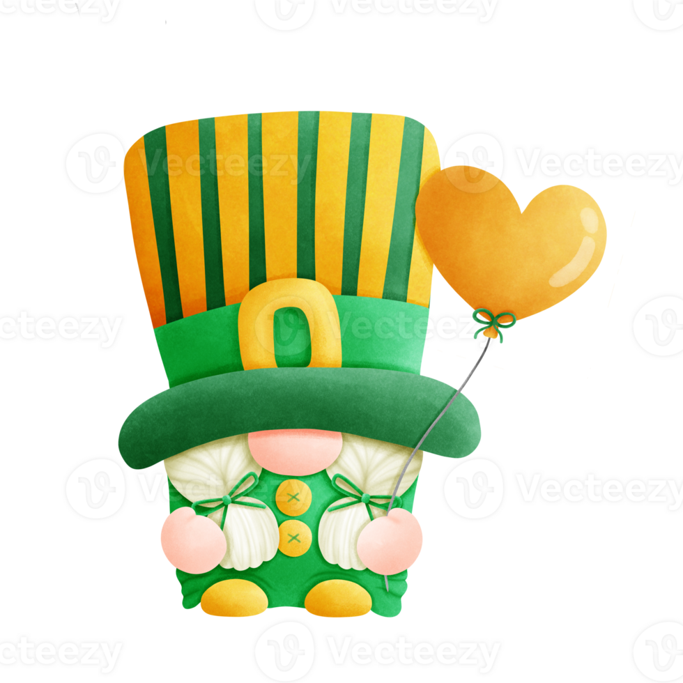 St. Patrick's Day Gnome, St. Patrick's Day Clip Art, St. Patrick's Day Decorative Illustration, St. Patrick's Day Graphics png