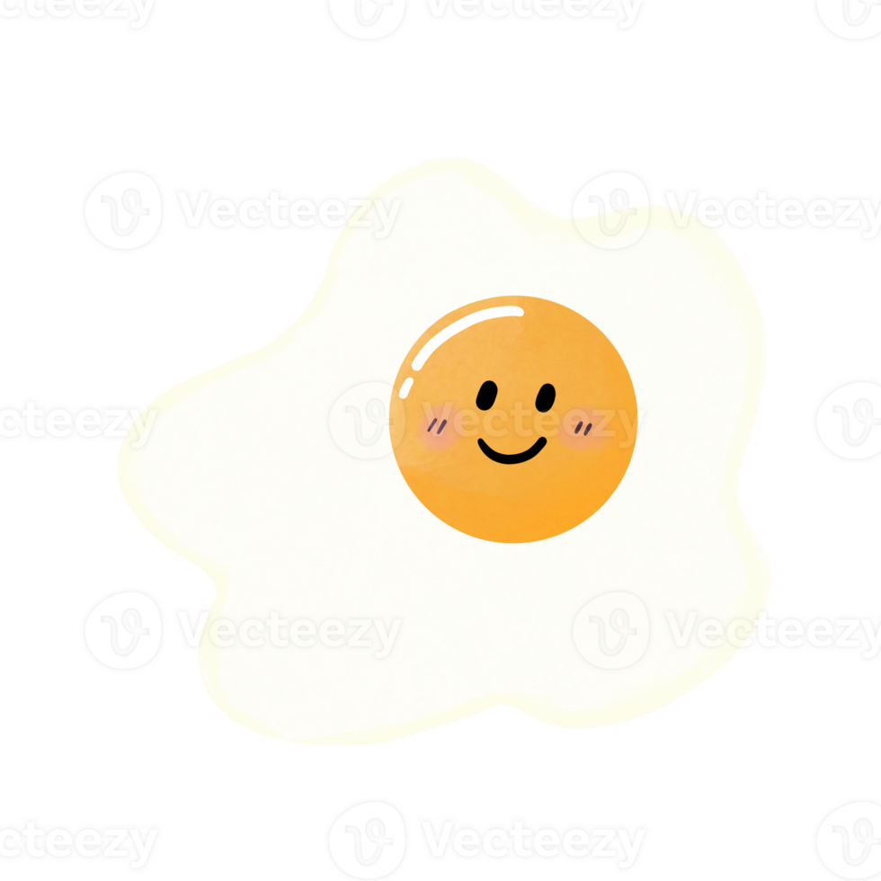 frit Oeuf mignonne png