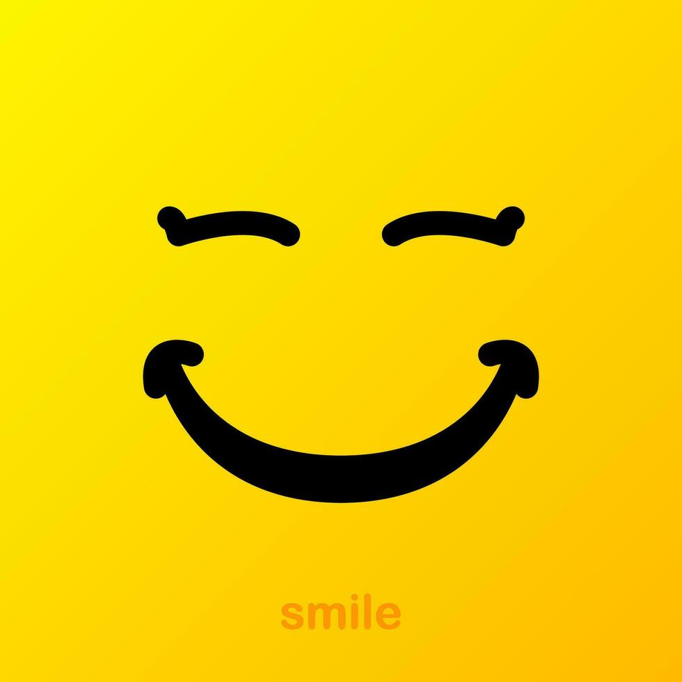 amarillo sonrisa. sonrisa icono. vector emoticon colocar. vector antecedentes. gracioso Arte