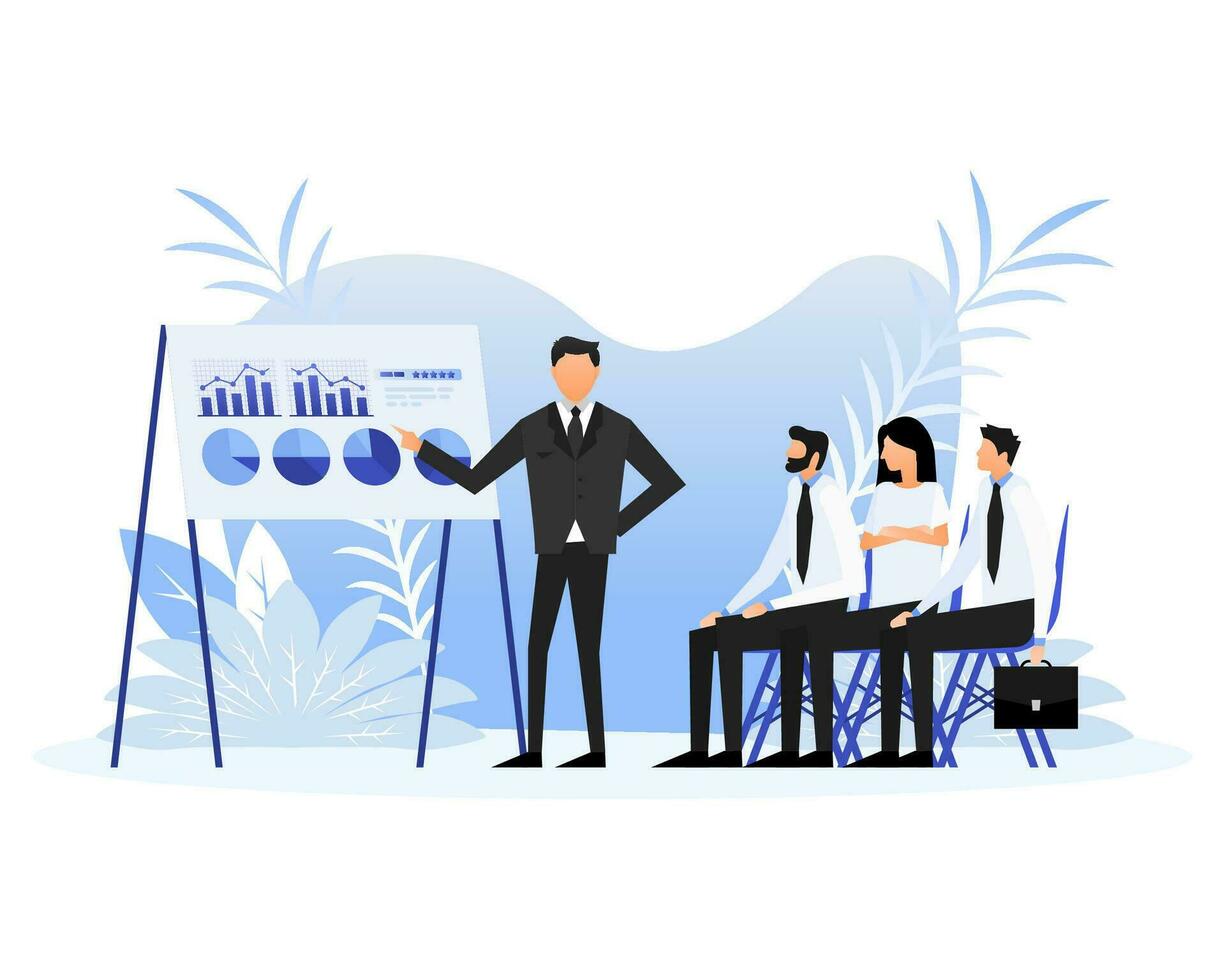 Flat web banner with education people. Flat vector illustration