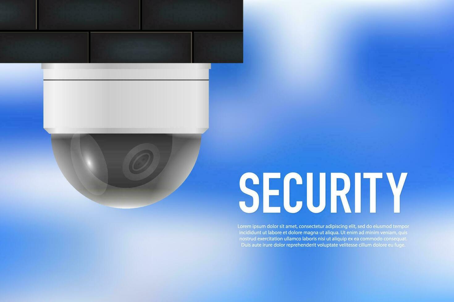 Security video, great design for any purposes. Isometric vector illustration. Security protection concept
