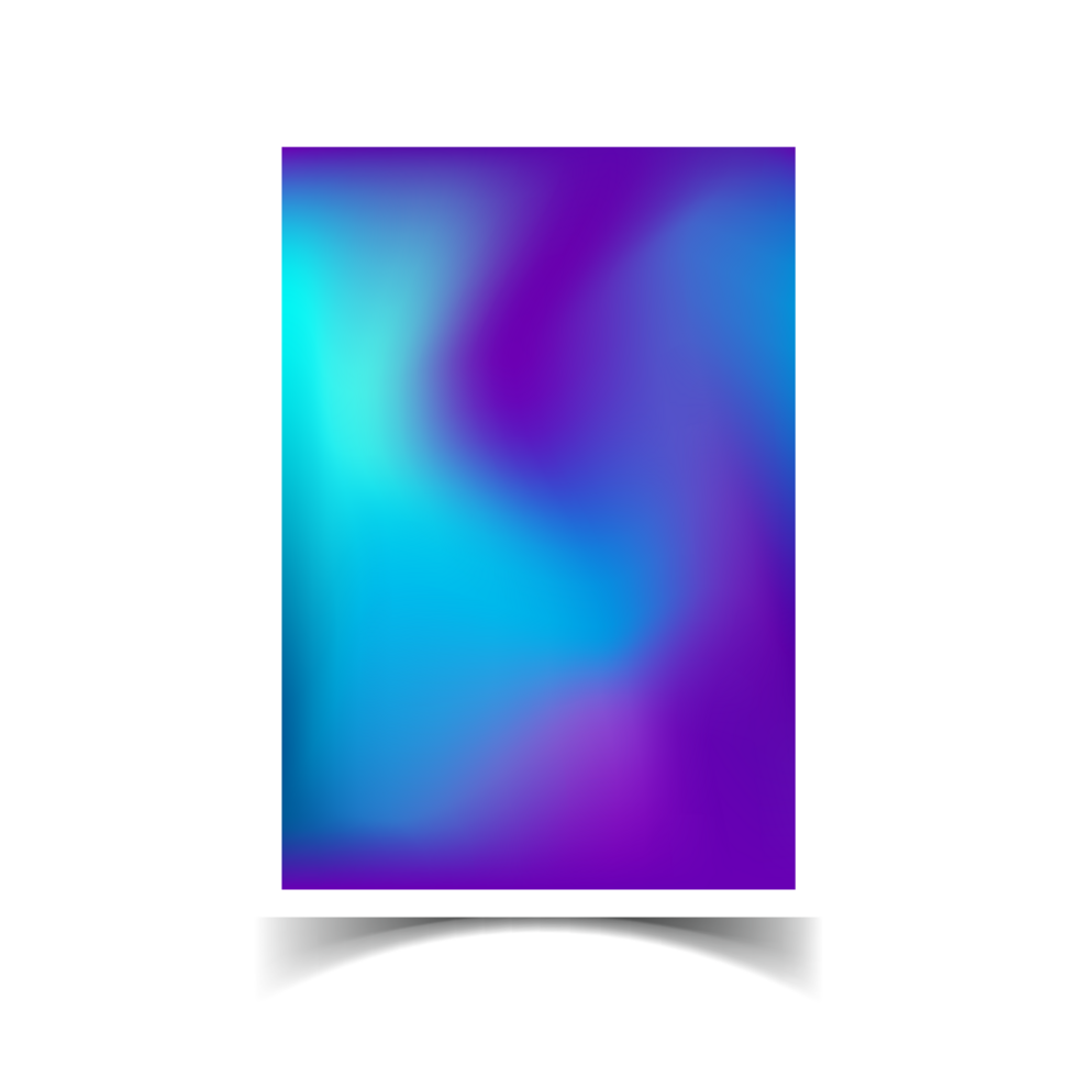 Gradient Abstract Blurred Cover With transparent background png