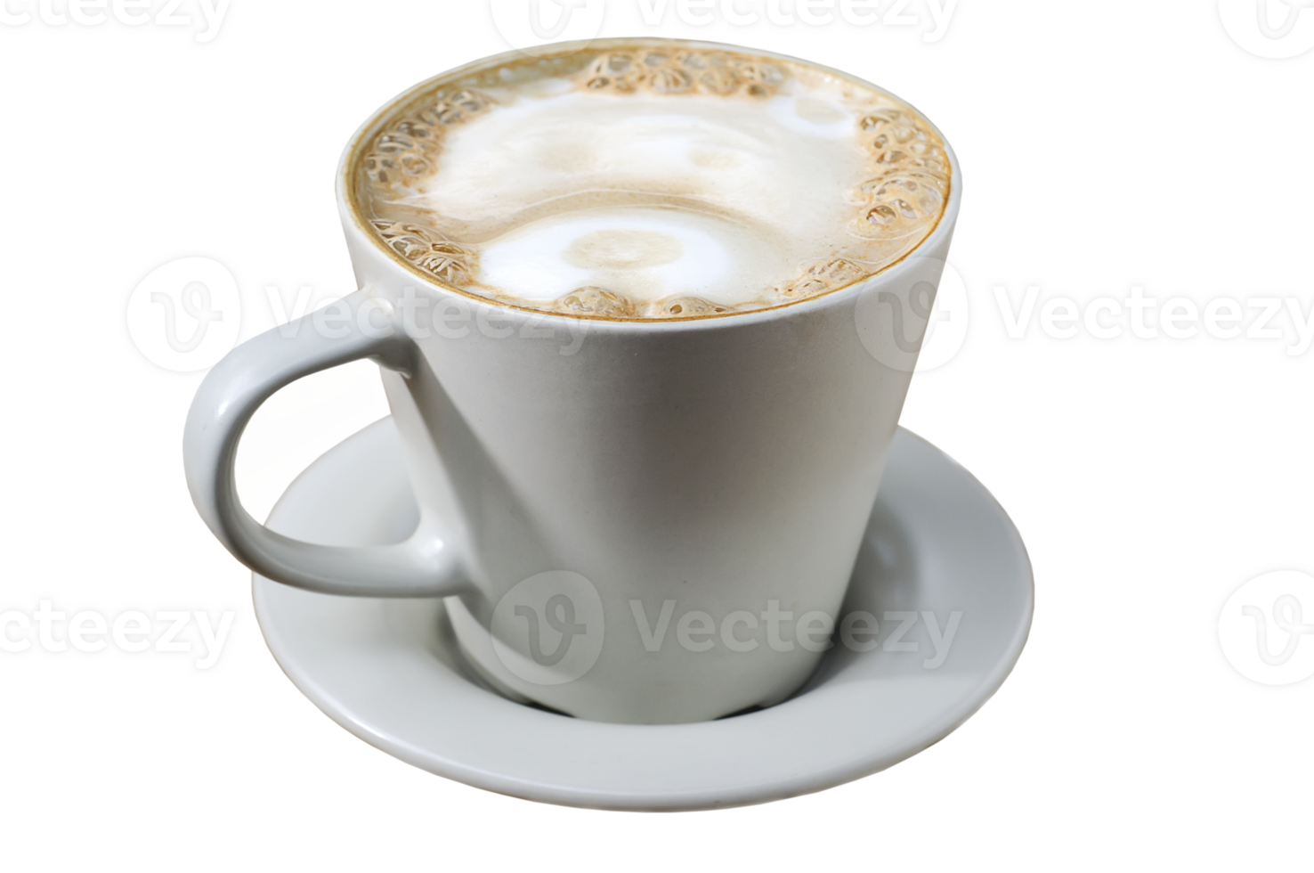 a cup of vanilla flavored cappuccino png