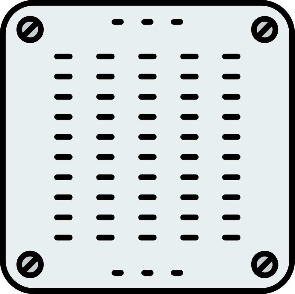 icono lleno de línea de aire acondicionado vector