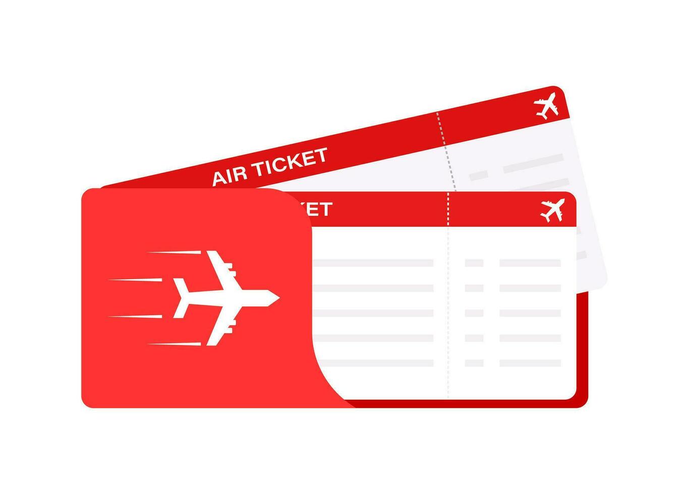 Airline ticket. Travel Boarding pass ticket template vector