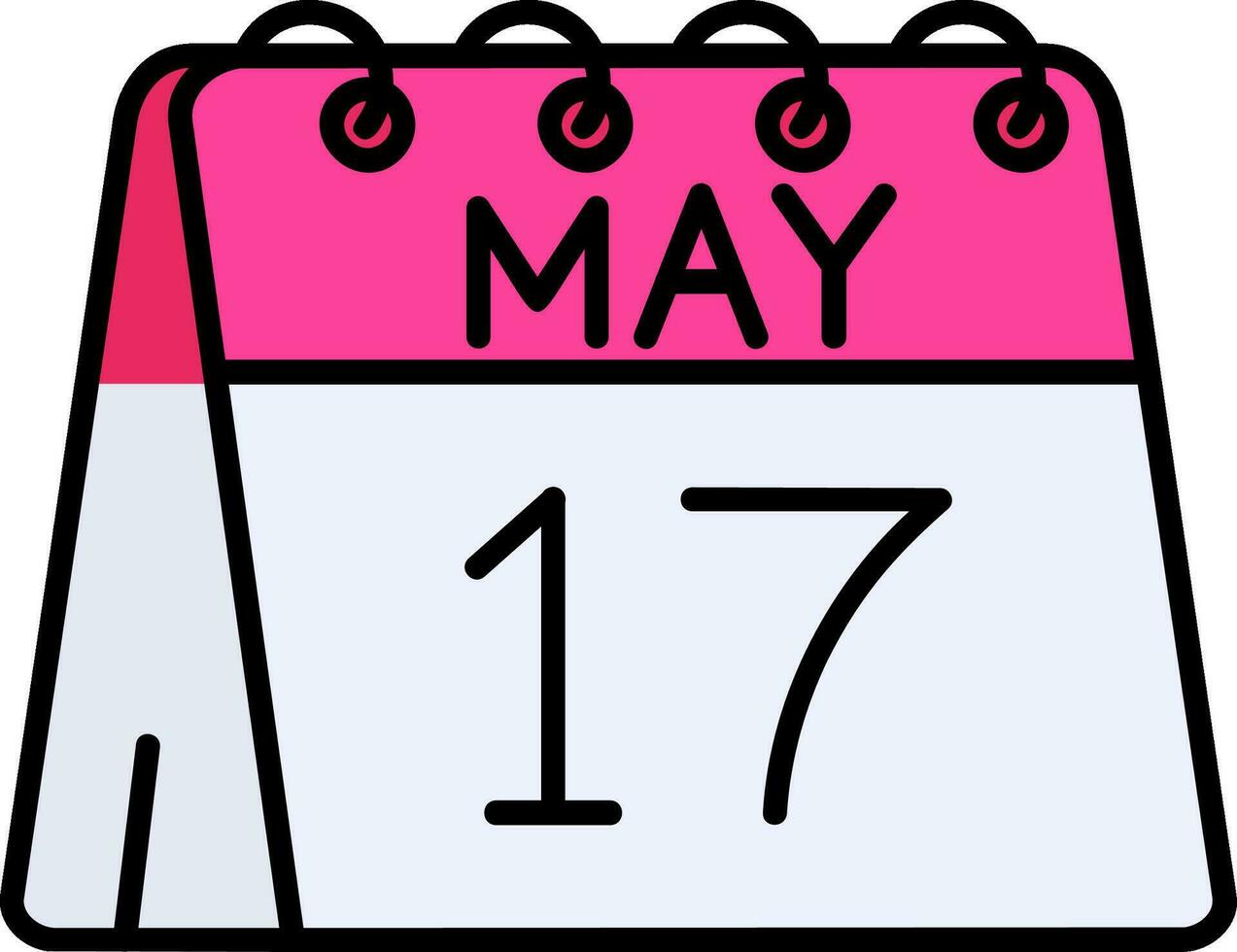 17th of May Line Filled Icon vector