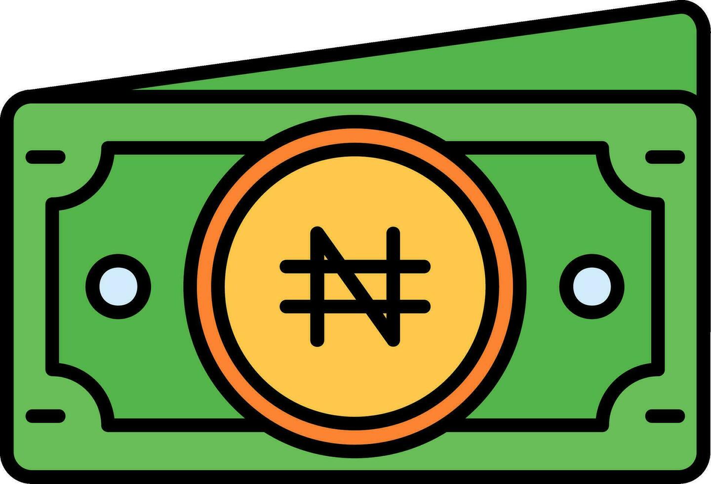 Namecoin Line Filled Icon vector