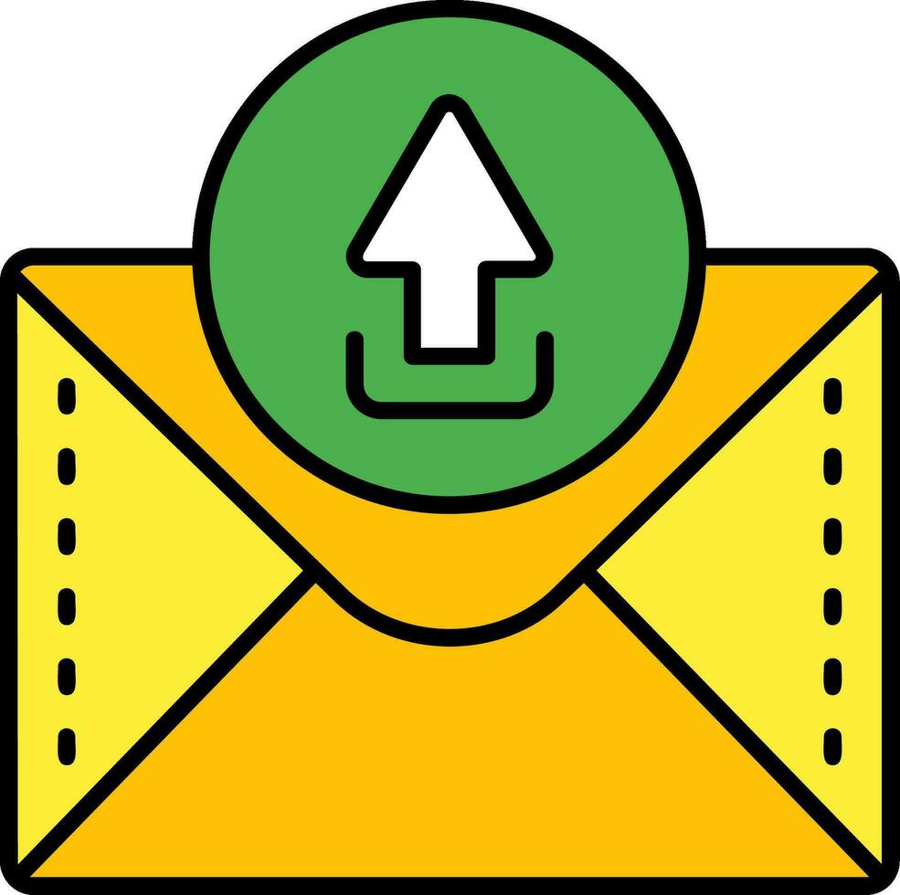 Upload Line Filled Icon vector