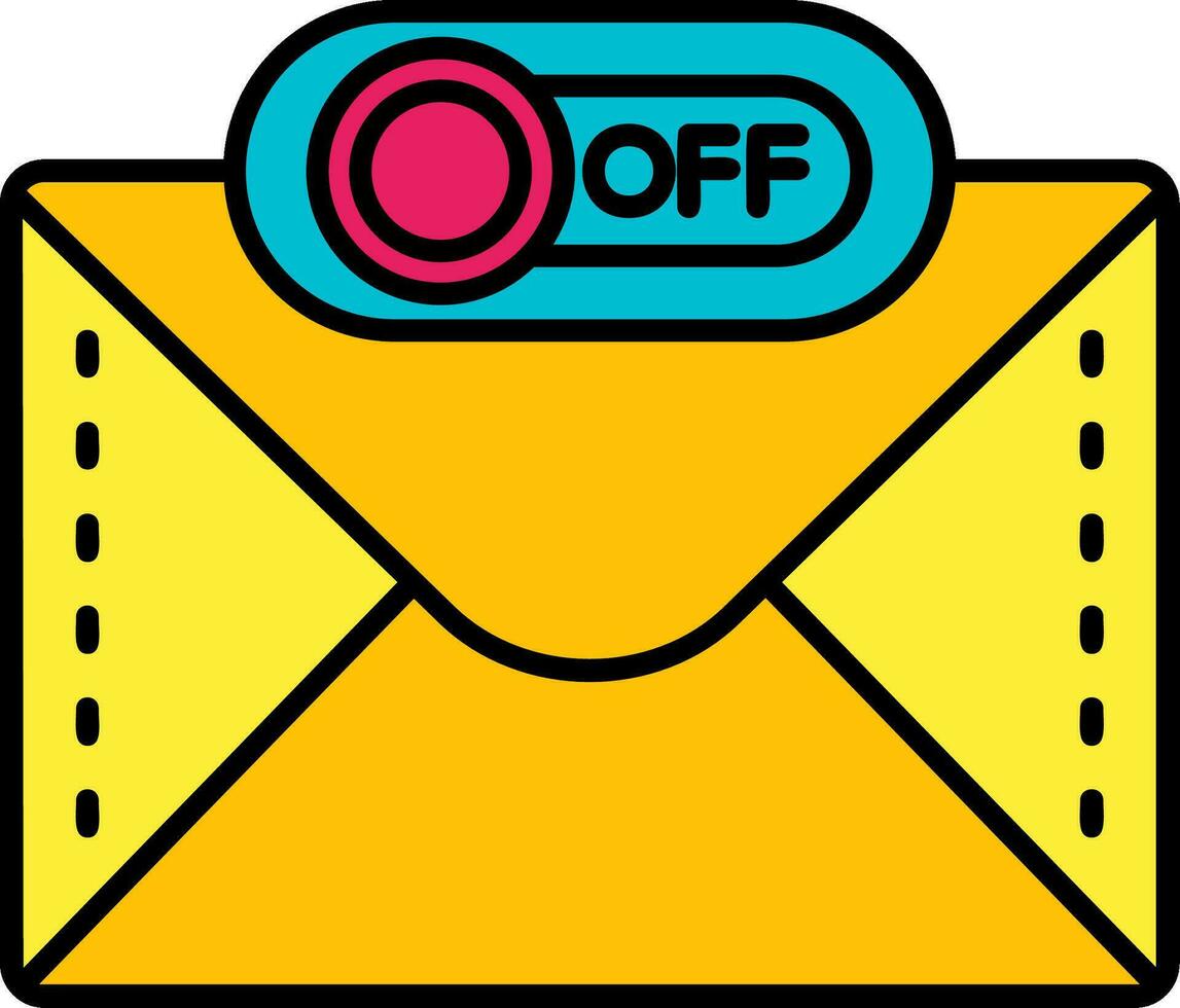 Off Line Filled Icon vector