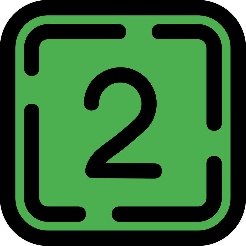 Two Line Filled Icon vector