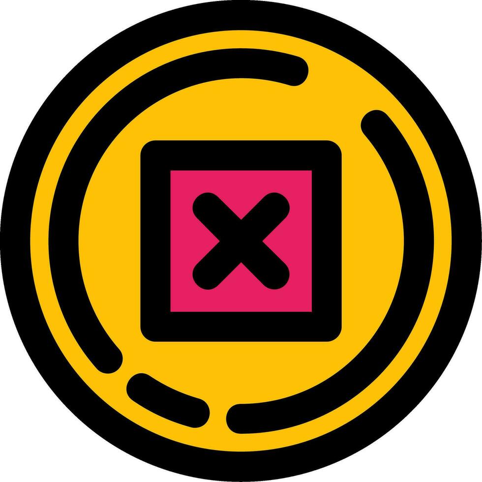 Delete Line Filled Icon vector