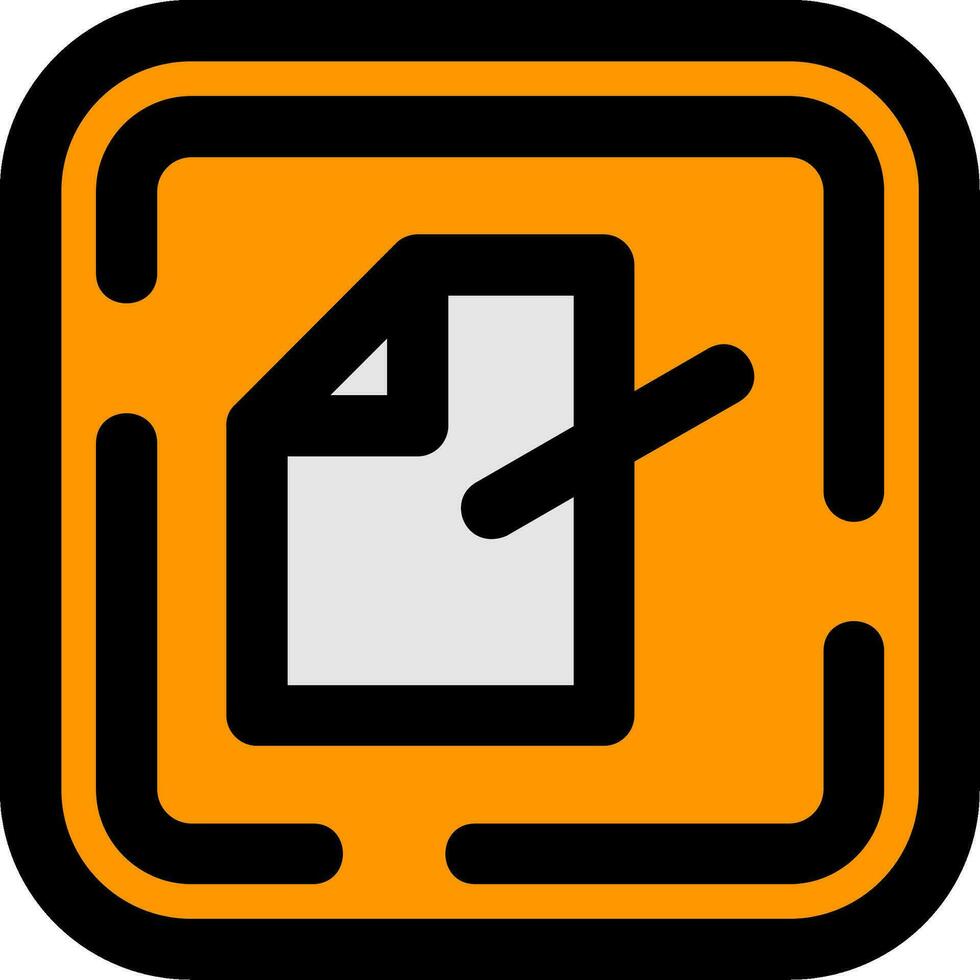 Edit file Line Filled Icon vector