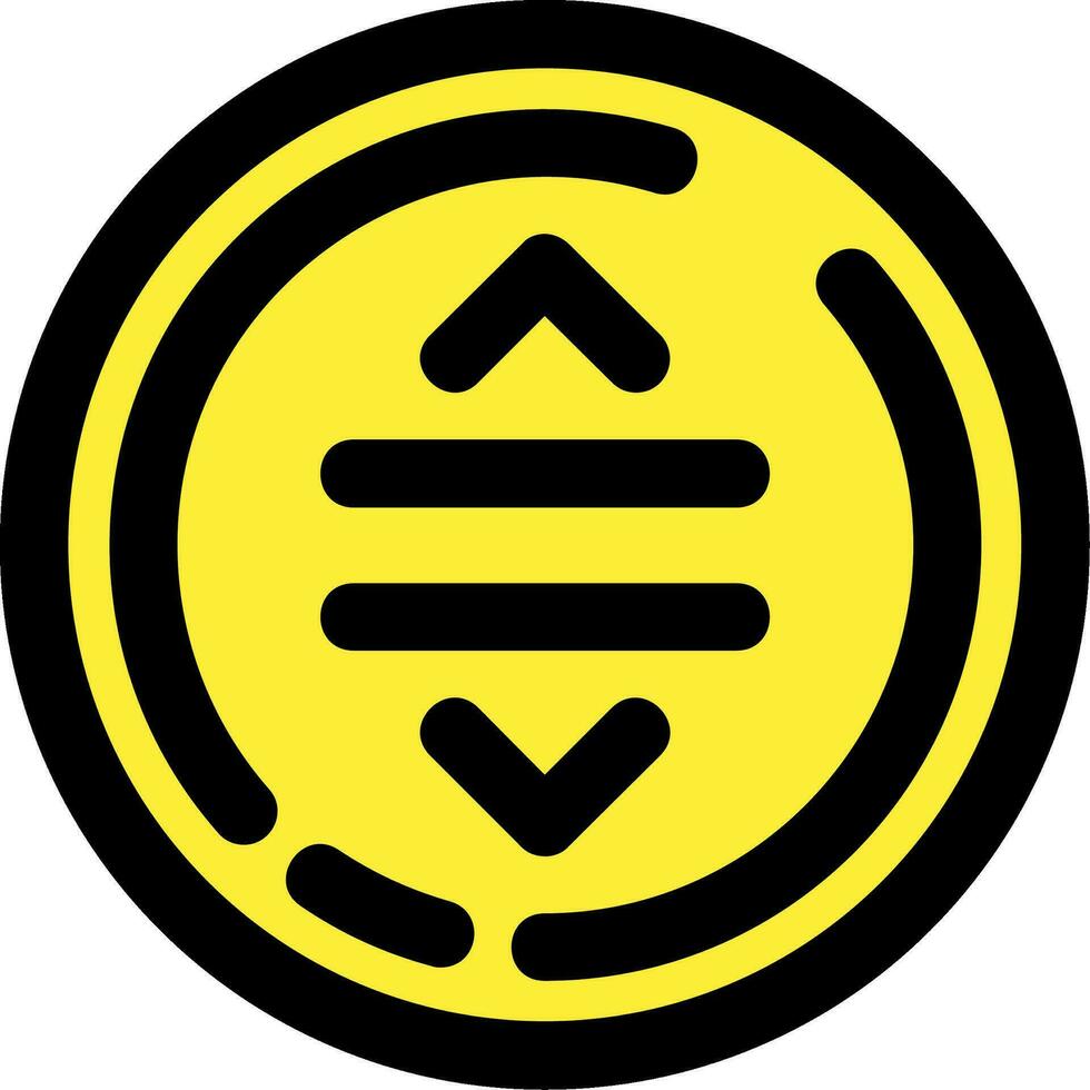 Drag Line Filled Icon vector