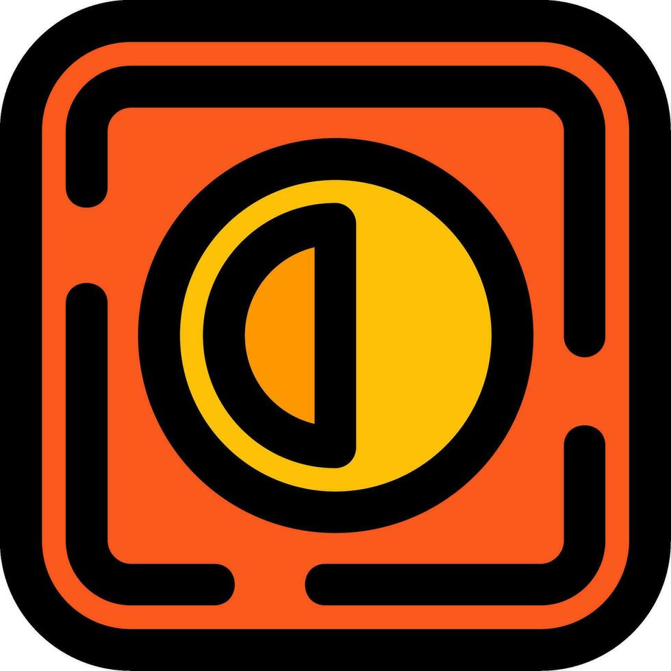 Brightness Line Filled Icon vector