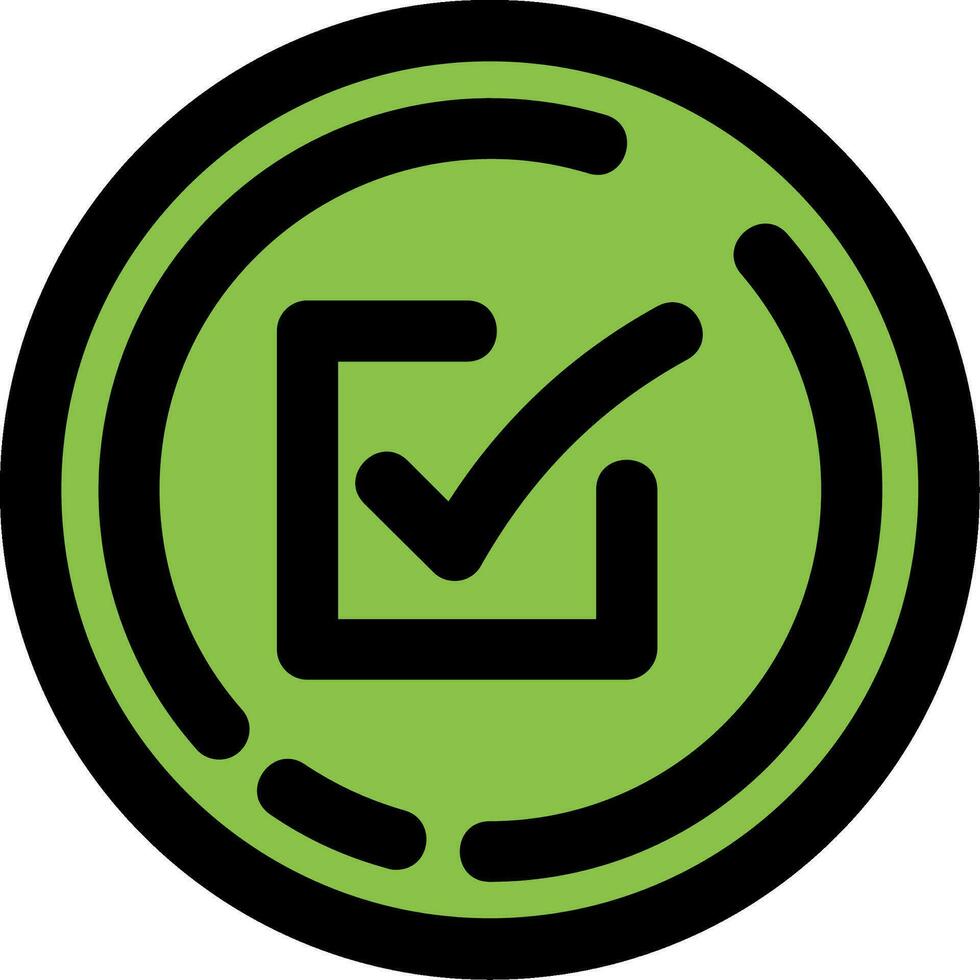 Check box Line Filled Icon vector