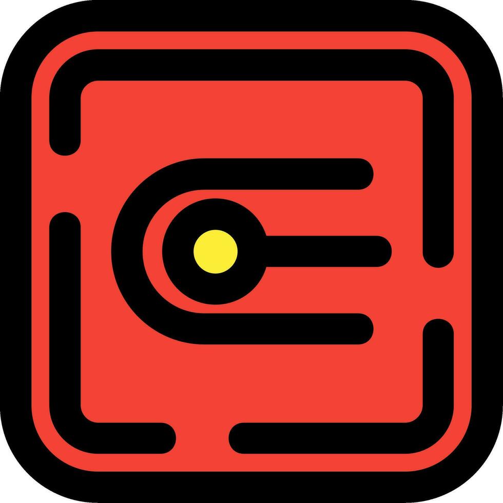 Endpoint Line Filled Icon vector