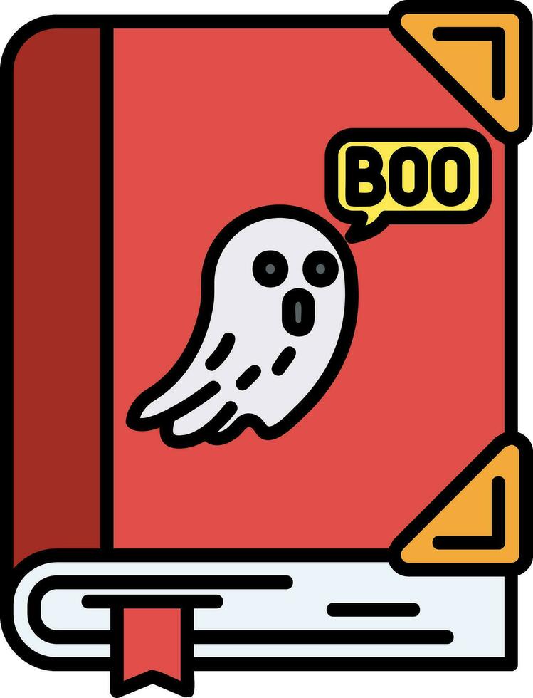 Spooky Line Filled Icon vector