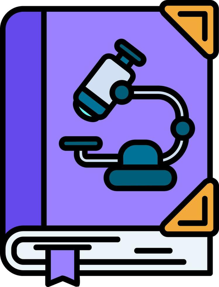 Biology Line Filled Icon vector