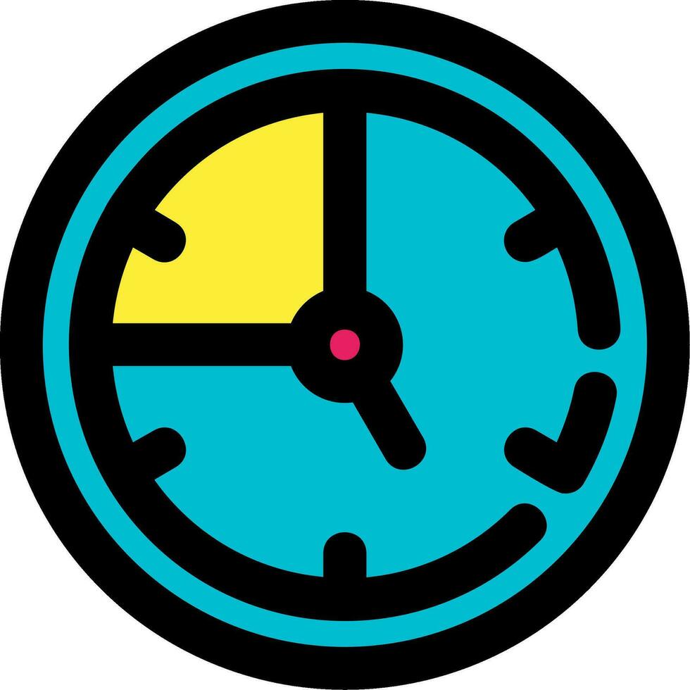 Time Line Filled Icon vector